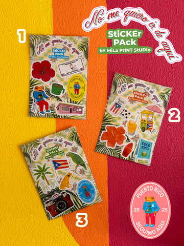 NO ME QUIERO IR DE AQUí - Sticker Pack (1 paquete)