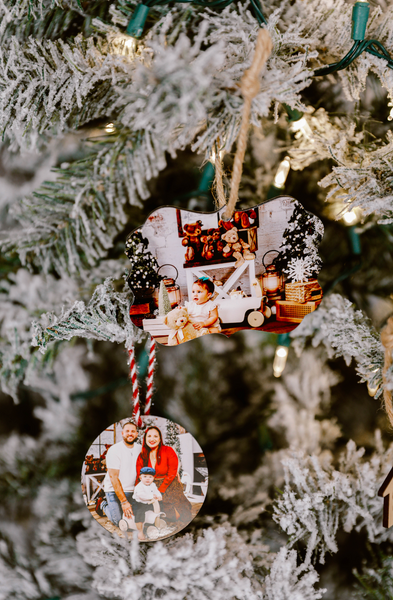 Ornamentos Personalizados en Madera (Paquete de 3)