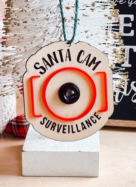 Santa Cam Ornament with Letter