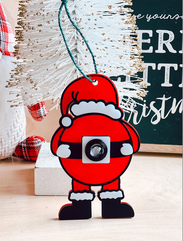 Santa Cam Ornament with Letter